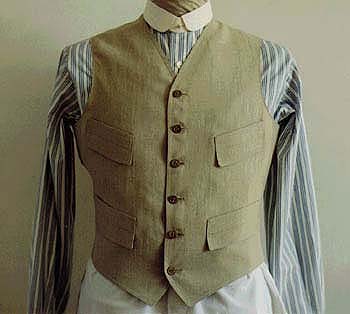 Linen waistcoat 1890s
