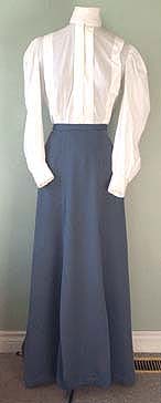 Shirtwaist and skirt c. 1900